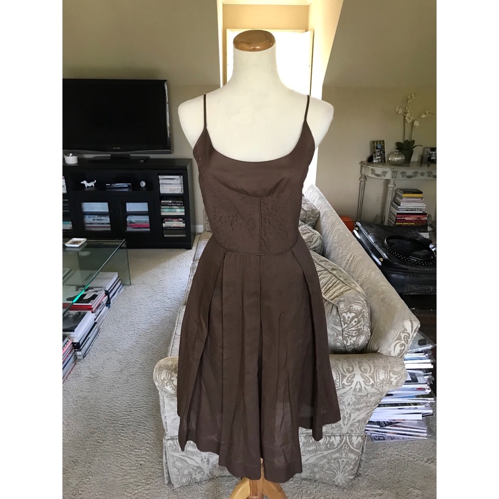 Tory Burch brown cotton sundress size 4